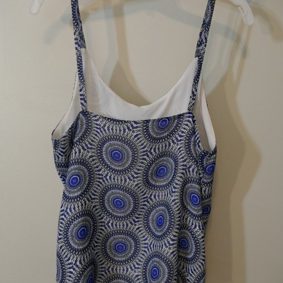 Patterned spaghetti strap summer top. ABS. Women's Large. - Picture 3 of 4